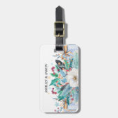 Farbiger Weihnachtskranz Gepäckanhänger (Vorderseite vertikal)