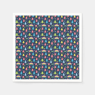 Farbiger Whimsikbaum Serviette