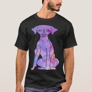 Farbiger Whippet T-Shirt