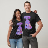 Farbiger Whippet T-Shirt (Unisex)