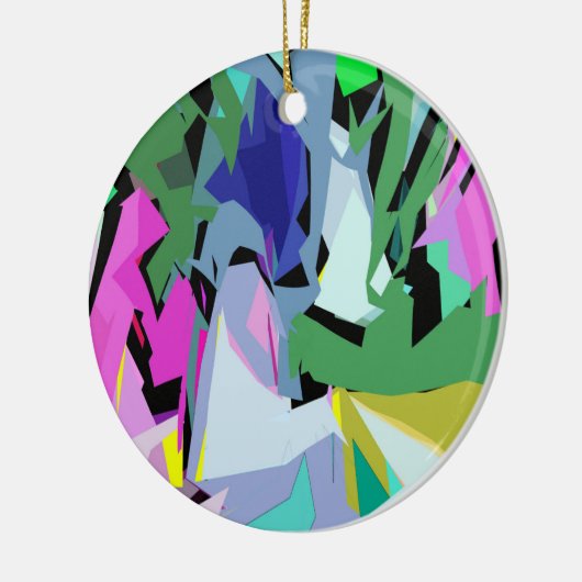 Farbiger Wind Keramik Ornament (Links)