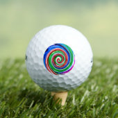 Farbiger Wirbelsturm Golfball (Insitu T-Shirt)