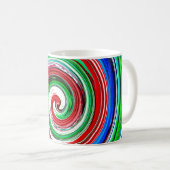 Farbiger Wirbelsturm Kaffeetasse (VorderseiteRechts)