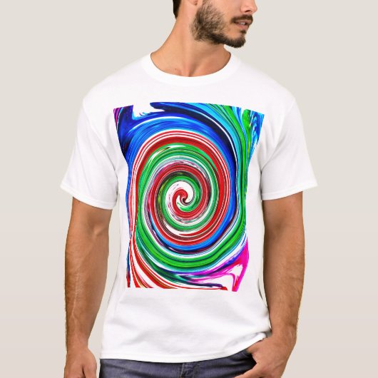 Farbiger Wirbelsturm T-Shirt (Vorderseite)