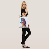 Farbiger Wolf Tasche (Am Model)
