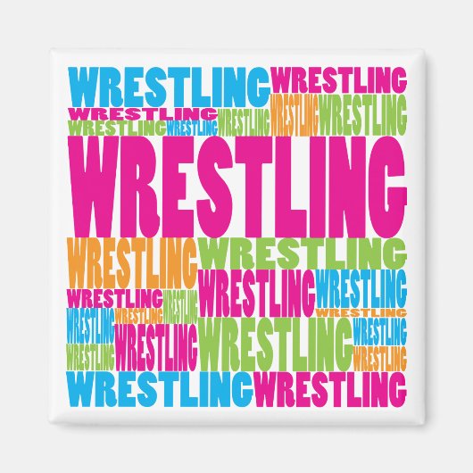Farbiger Wrestling Magnet (Vorne)