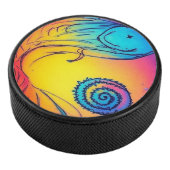 Farbiger Yaie-Fisch Eishockey Puck (3/4)