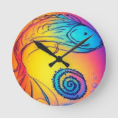 Farbiger Yaie Runde Wanduhr (Vorderseite)