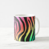 farbiger Zebradruck Kaffeetasse (VorderseiteRechts)