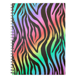 farbiger Zebradruck Notizblock