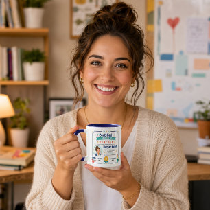 Farbiger Zertifizierter Erstaunlicher Lehrerpreis Tasse
