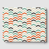 farbiger Zickzack-Hintergrund Gästebuch (Rückseite)