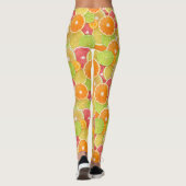 Farbiger Zitrus Leggings (Rückseite)