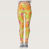 Farbiger Zitrus Leggings (Vorderseite)
