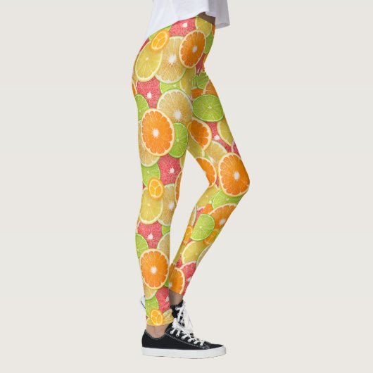 Farbiger Zitrus Leggings (Rechts)