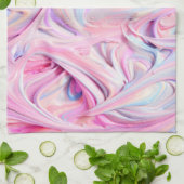 Farbiger Zuckerguss Swirl Geschirrtuch (Gefaltet)