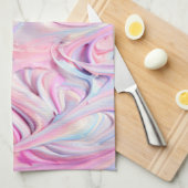 Farbiger Zuckerguss Swirl Geschirrtuch (Viertel Falte)