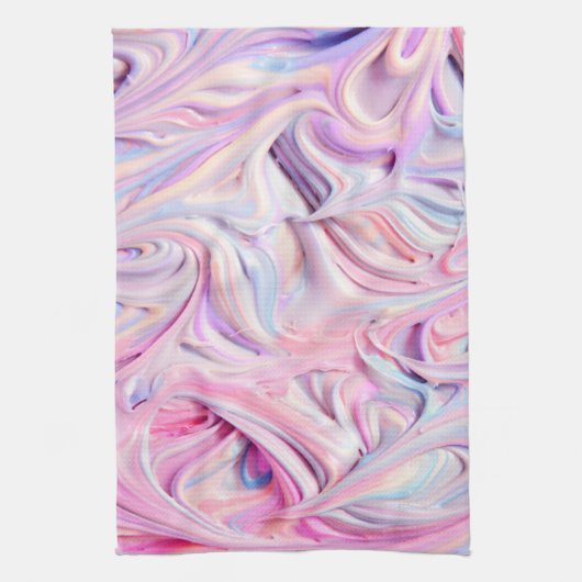 Farbiger Zuckerguss Swirl Geschirrtuch (Vertikal)