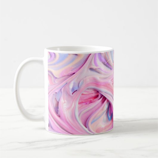 Farbiger Zuckerguss Swirl Kaffeetasse (Links)