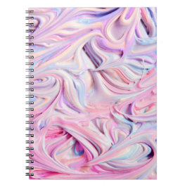 Farbiger Zuckerguss Swirl Notizblock