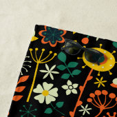 Farbiger Zuckerschädel mit Retro-Blume im Hintergr Strandtuch (Beispiel)