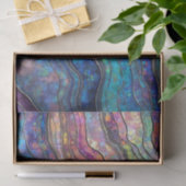 Farbiges Abalone Ripples Tissue Paper Seidenpapier (Geschenk)