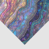 Farbiges Abalone Ripples Tissue Paper Seidenpapier (Detail)