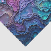 Farbiges Abalone-Wirbel-Papiertücher Seidenpapier (Detail)