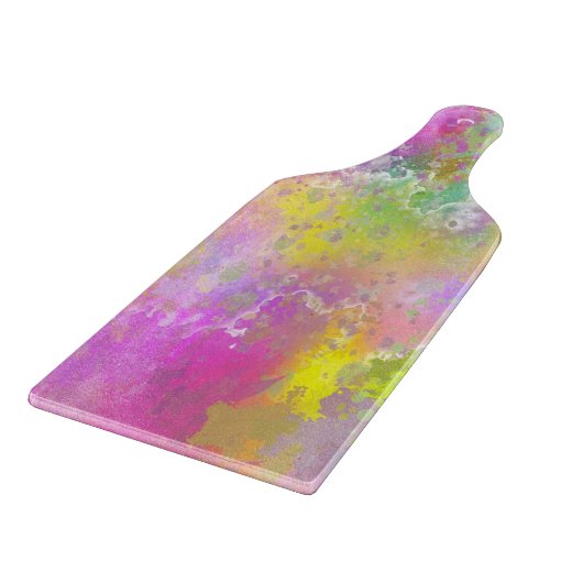 Farbiges Abstrakt Art Cutting Board Schneidebrett (Ecke)