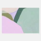 Farbiges Abstrakt Art Wrapping Paper Geschenkpapier Set (Vorderseite 3)