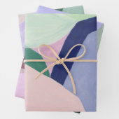 Farbiges Abstrakt Art Wrapping Paper Geschenkpapier Set (Beispiel)