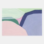 Farbiges Abstrakt Art Wrapping Paper Geschenkpapier Set (Vorderseite)