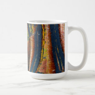 Farbiges Abstrakt eines Tigerauges Kaffeetasse
