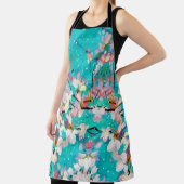 Farbiges Abstrakt geometrisches Hintergrundmuster Schürze (InSitu)