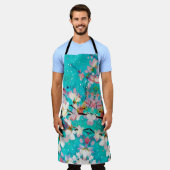 Farbiges Abstrakt geometrisches Hintergrundmuster Schürze (Getragen)