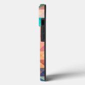 Farbiges Abstrakt geometrisches Muster Case-Mate iPhone Hülle (Rückseite / Links)