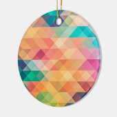 Farbiges Abstrakt geometrisches Muster Keramik Ornament (Links)