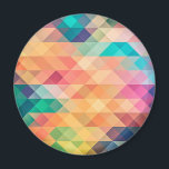 Farbiges Abstrakt geometrisches Muster Magnet<br><div class="desc">Farbiges Abstrakt geometrisches Muster - farbenfrohe moderne geometrische Gestaltung. Elegante,  moderne Dreiecke und geometrische Formen über anpassbar.</div>