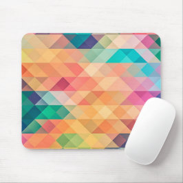 Farbiges Abstrakt geometrisches Muster Mousepad