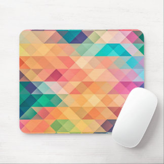 Farbiges Abstrakt geometrisches Muster Mousepad