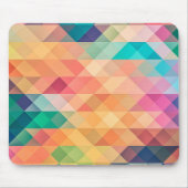 Farbiges Abstrakt geometrisches Muster Mousepad (Vorne)