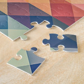 Farbiges Abstrakt geometrisches Muster Puzzle (Seite)