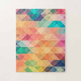 Farbiges Abstrakt geometrisches Muster Puzzle
