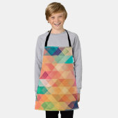 Farbiges Abstrakt geometrisches Muster Schürze (Getragen)