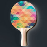 Farbiges Abstrakt geometrisches Muster Tischtennis Schläger<br><div class="desc">Farbiges Abstrakt geometrisches Muster


Farbiges modernes geometrisches Design. 
Elegante,  moderne Dreiecke und geometrische Formen über anpassbar.</div>