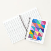 Farbiges Abstrakt geometrisches Patchwork Personal Notizblock (Innenseite)