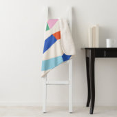 Farbiges Abstrakt geometrisches Zickzack Muster Sherpadecke (Beispiel)