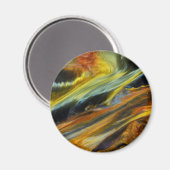 Farbiges abstrakte von Pietersite Magnet (Vorderseite/Rückseite)