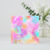 Farbiges abstraktes Alkoholtupfer (Stehend Vorderseite)