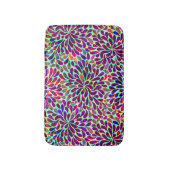 Farbiges Abstraktes Blumendesign Badematte (Vorderseite Vertikal)